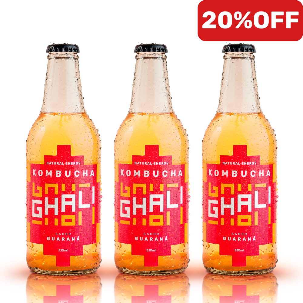 CAJA ENERGY KOMBUCHA GUARANÁ (12 unidades)