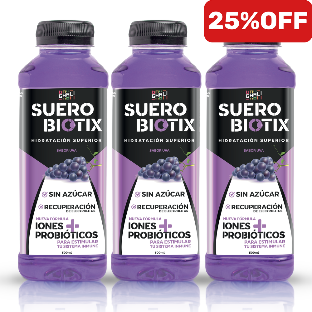 CAJA SUEROBIOTIX UVA 500ML 12 UNIDADES