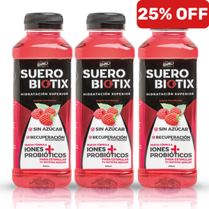 CAJA SUEROBIOTIX FRAMBUESA 500ML 12 UNIDADES